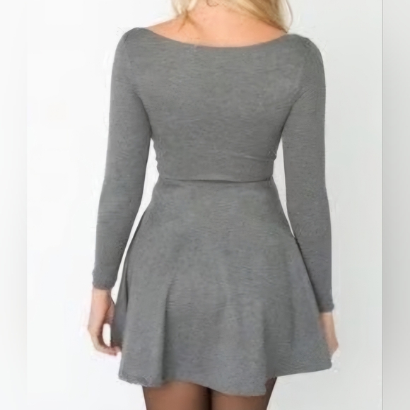 American Apparel Women's Dress Above Knee Mini Skirt Deep V XS *MINT CONDITION* - Picture 6 of 13